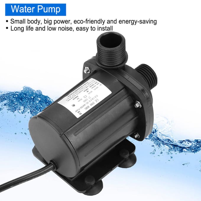 Mini Hoge Opvoerhoogte DC Borstelloze Dompelwaterpomp 24V 20 graden Celsius 90 graden Celsius
