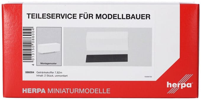 Getränkekoffer 7,82m (2 St.), Wit