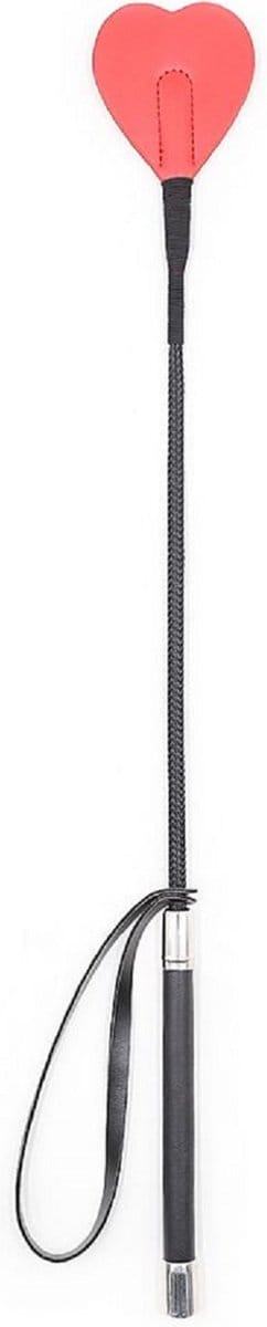 Smart Moves - Rijzweep Hartje - 54 cm - Zwart/Rood