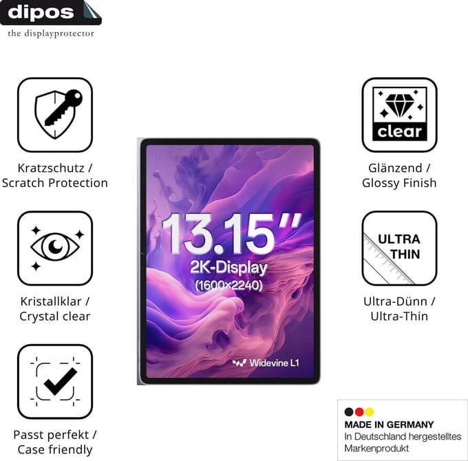 dipos – 2x Beschermfolie geschikt voor SVITOO V13 | Krasbestendige & heldere Screenprotector Ultra-Thin