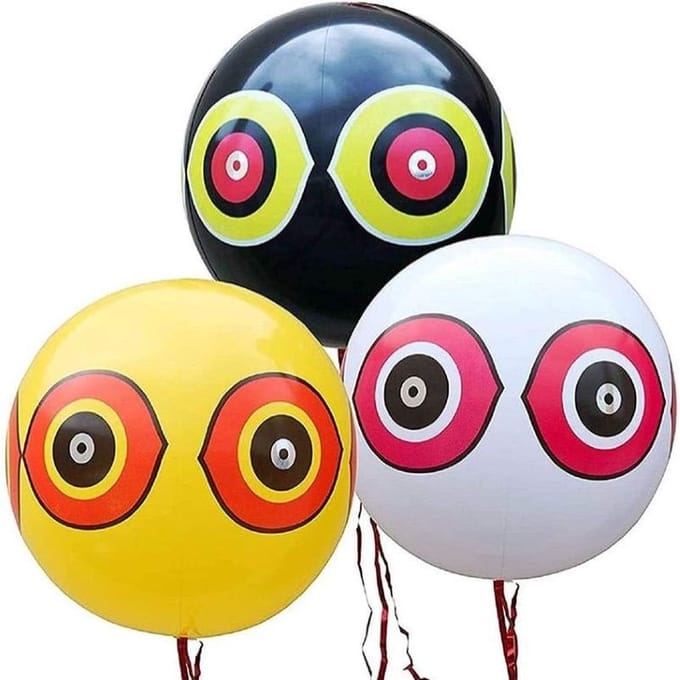 Vogel verjagende ballon Wit