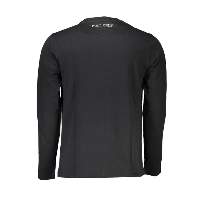 La Martina Zwarte Katoenen Heren T-shirt