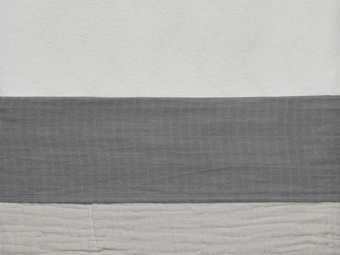 Jollein Baby Laken Wieg 75x100cm Wrinkled - Storm Grey