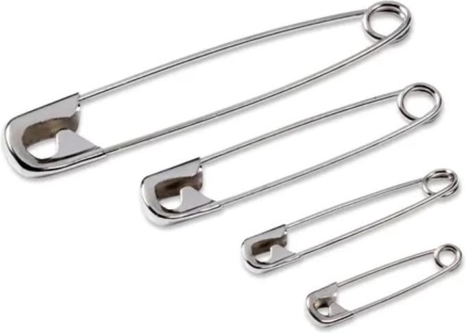 rvs veiligheidsspeldjes - 48 spelden - veiligheidsspelden - nikkel - zilver - 2-3 cm