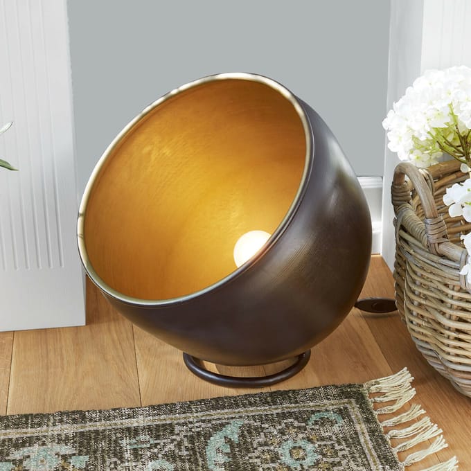 LOBERON Vloerlamp Moorford antiekzwart/messing