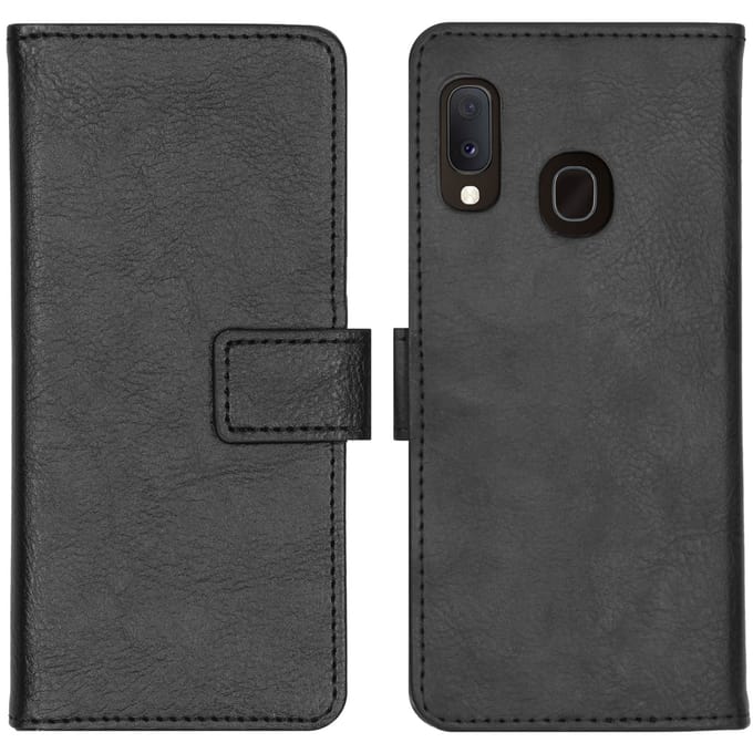 imoshion Hoesje - Geschikt voor Samsung Galaxy A20e - Luxe Bookcase - Zwart