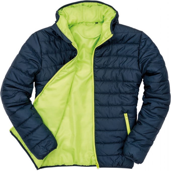 Result Soft Padded Jacket RT233 - NAVY/LIME - XS