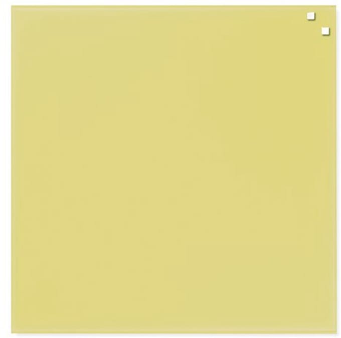 NAGA  Glassboard 45x45cm Geel
