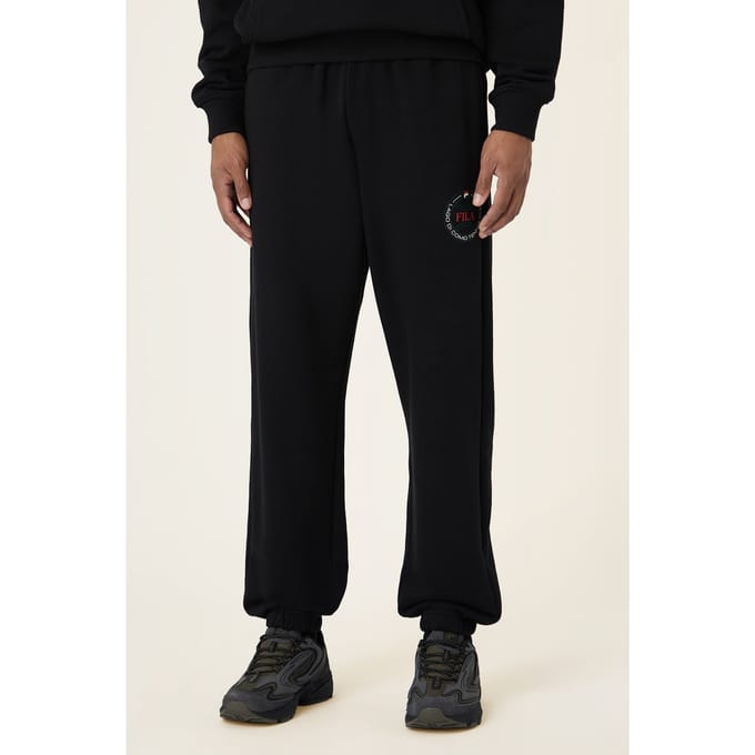 FILA Parella Relaxed Graphic Sweatpants Black Taglia: S | Pantaloni Outlet | Uomo | Nero