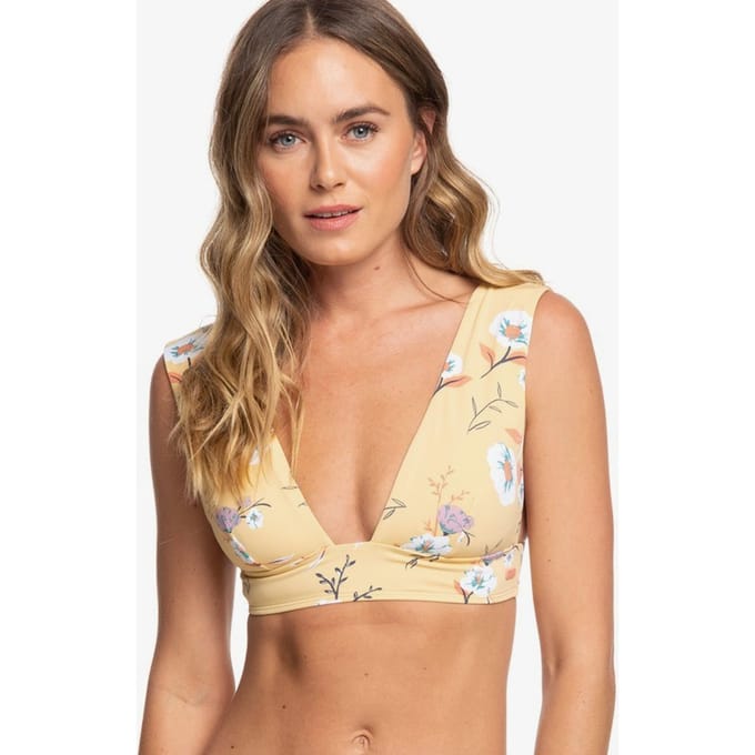 Roxy - S - Lahaina Bay - Langere Triangel-Bikinitop voor Dames