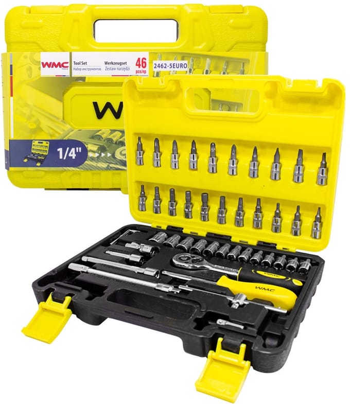 WMC Serie - Dopsleutelset - 1/4" - 46-delig