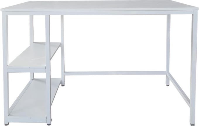 Bureau Stoer - computertafel -  industrieel design - 120 cm breed - wit