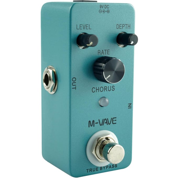 M-VAVE CHORUS Gitaar Analoog Klassiek Chorus Effectpedaal True Bypass Volledig metalen omhulsel, Chorus Chorus Effect blue