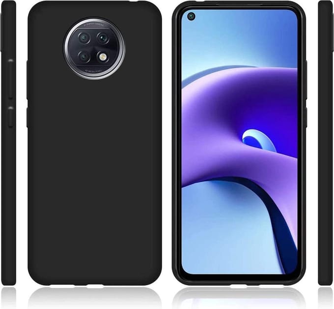 Silicone hoesje Geschikt voor: Xiaomi Redmi Note 9T -  zwart