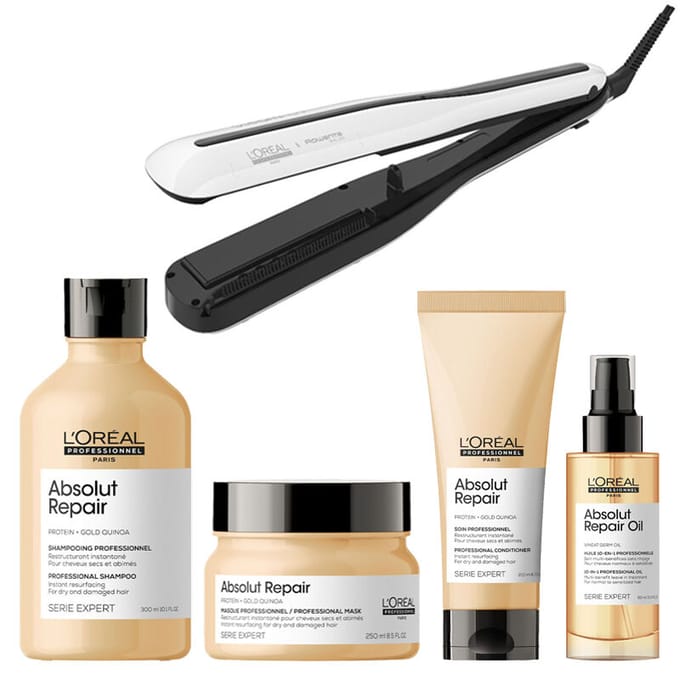 L'Oréal Professionnel Steampod 3.0 + Absolut Repair Gold set