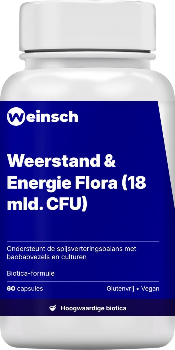 Weinsch Weerstand & Energie Flora (18 mld. CFU) | 450mg | 60 capsules