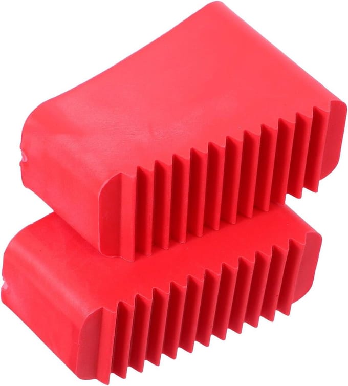 Ladder Voetbeschermers - Rubberen Doppen - Trap Veiligheid - Vergroot Draagvlak - 2 Stuks - Rood