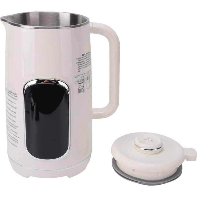 8-in-1 Notenmelk Maker Machine Sojamelk Maker 2H Warm Houden Aanrecht Blender 1.2L Sojaboon Machine white