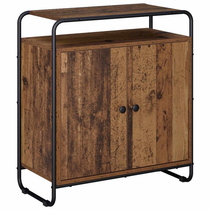 vidaXL - Dressoir - Oud - hout - 68 - x - 35 - x - 75 - cm - Bewerkt - hout