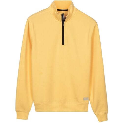 Baileys Trui Sweat Half Zip Oxford Doubleface Interlock Maisgeel / male