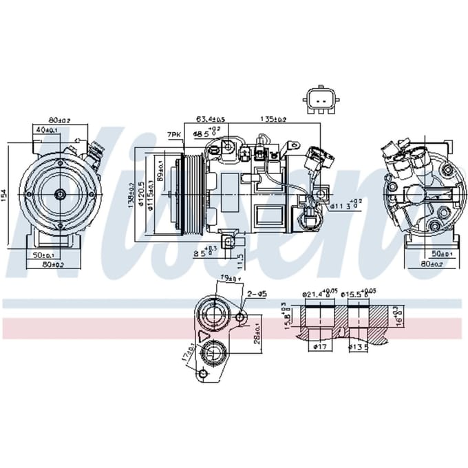 Compressor airconditioning NISSENS 890802