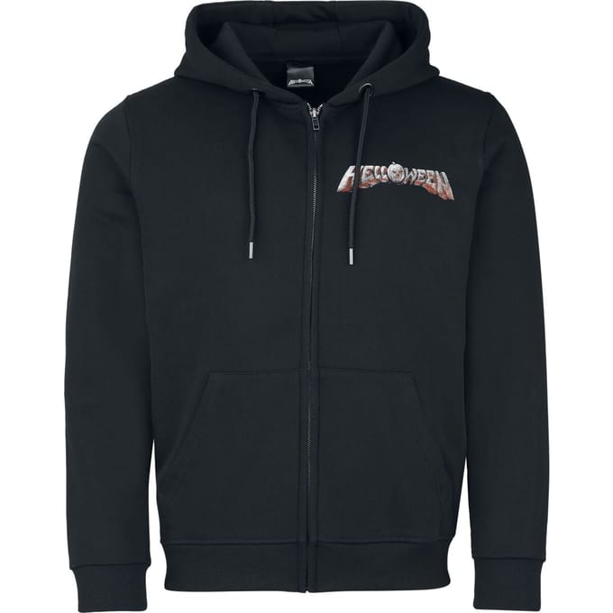 Helloween Vest met capuchon - Shadow Pumpkin - S tot L - voor Mannen - zwart