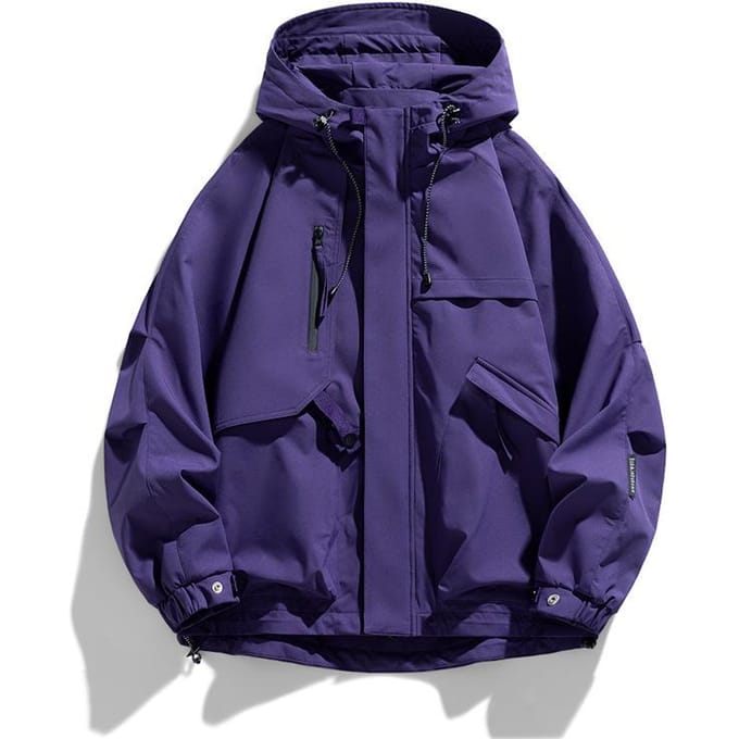 Lente en Herfst heren en dames hetzelfde genderneutraal functioneel zak met capuchon waterdicht jack koppel trend casual jack 3XL blue
