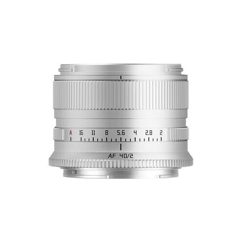 TTArtisan AF 40mm f/2  Nikon Z  zilver