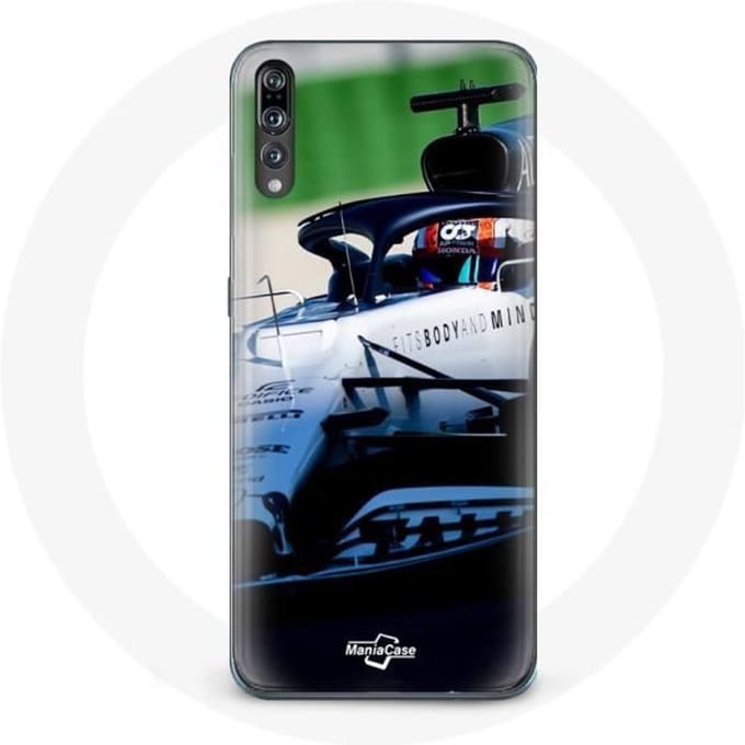 Coque - Huawei - P20 - Formule 1 - Pierre Gasly - Protection Rigide Sportif blanc