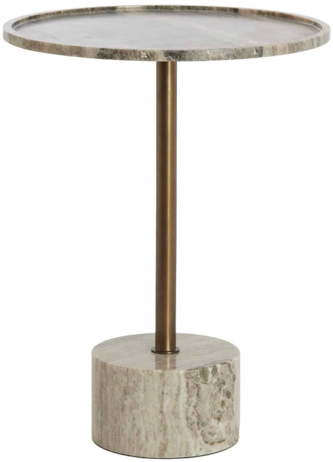 Light & Living Bijzettafel Civita - Bruin - Ø37x49cm - Modern