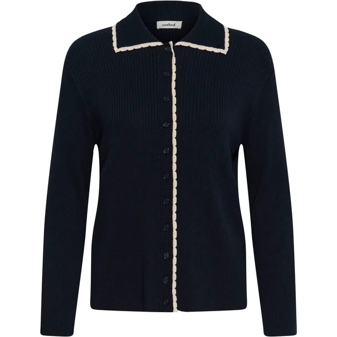 Losse polo cardigan dames Soaked in Luxury SLLysandra