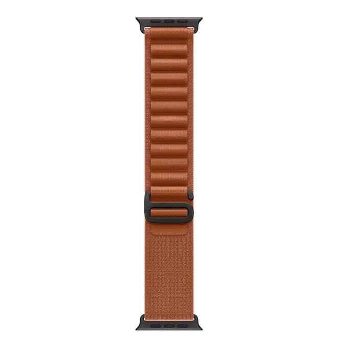 2+2 | Apple Watch Bandje Alpine - Nylon - Terra Cotta - Zwart