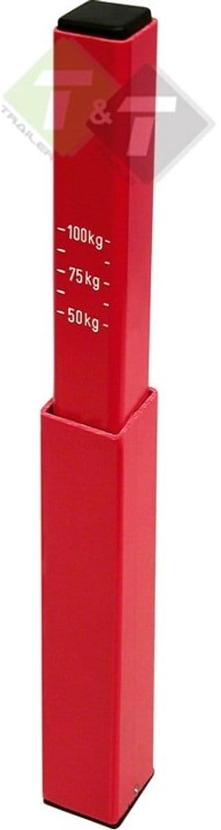 Kogeldrukmeter - rode Kogeldruk meter - drukmeter kunstof model Tot 100 kg - caravan druk meter - disseldrukmeter