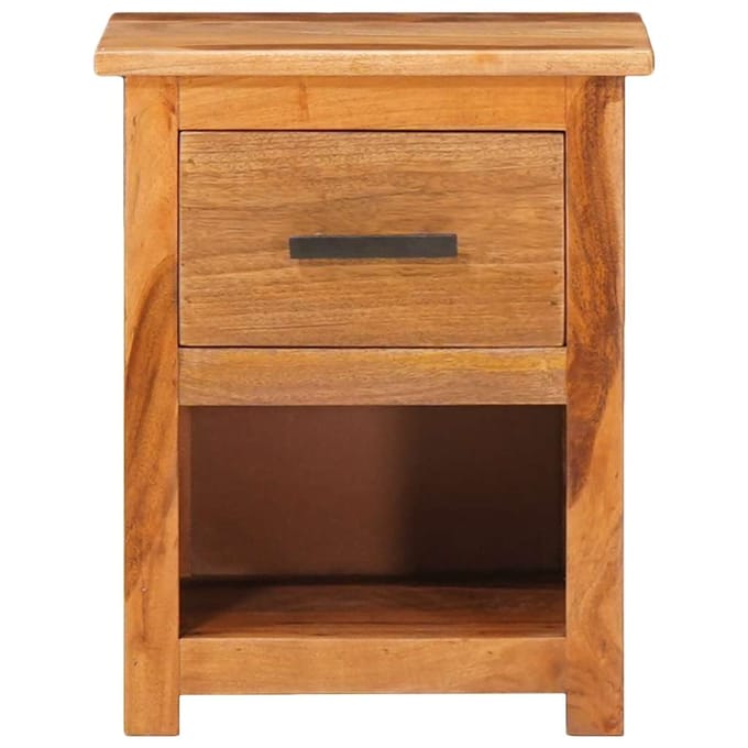 vidaXL - Nachtkastje - 40x30x50 - cm - massief - hout