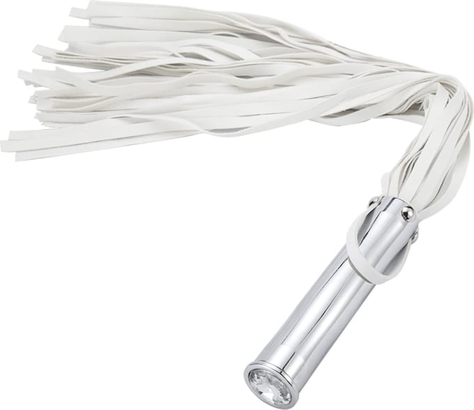 Fixxx - Aluminium Flogger met Verborgen Buttplug - Wit