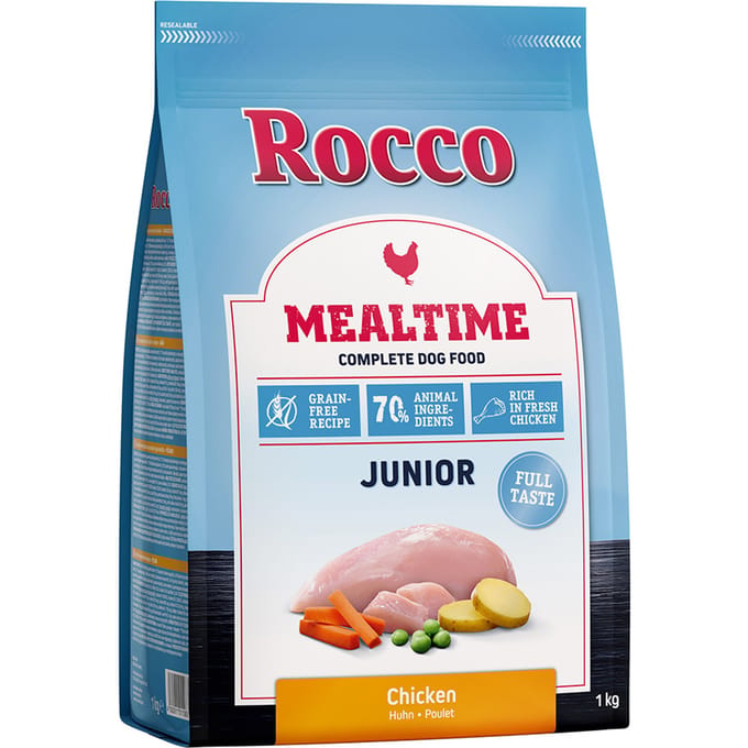 Rocco Mealtime Junior - Kip Hondenvoer - Voordeelpakket: 5 x 1 kg