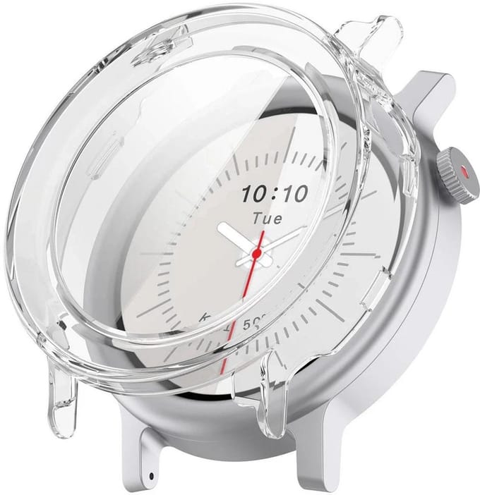 Strap-it PC Case met Glas Transparant – Geschikt voor CMF Watch 3 Pro