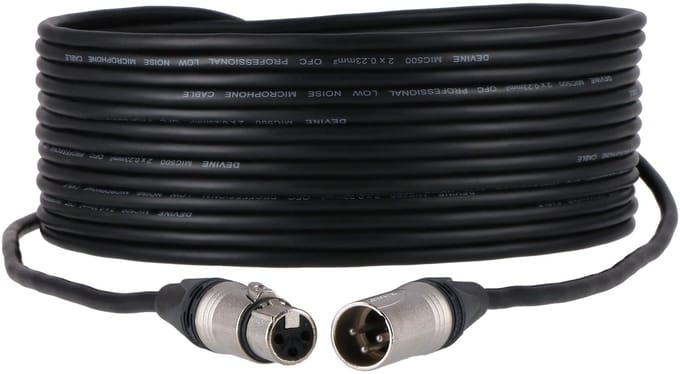 Devine MIC500N/10 XLR microfoon/signaalkabel met Neutrik-connectoren 10 meter