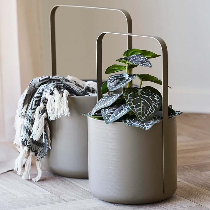 House Collection Bloempot Set Alva Bruin – 2 stuks