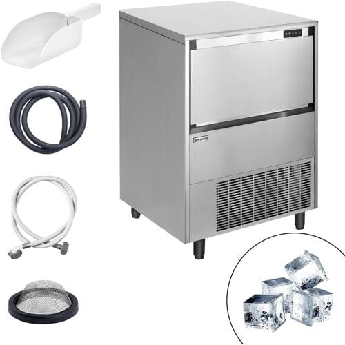 GGM Gastro Eiswürfelbereiter - Würfel - 99 kg/24 h Zilver