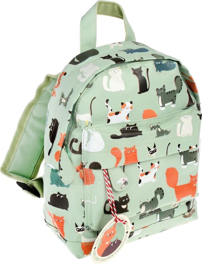 Rex London - Mini Rugtas - Peuter Rugzak - Backpack - "Nine Lives" - Poezen - Katten