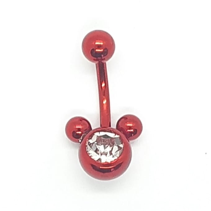 Navel Piercing - Rood