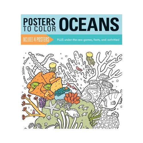 Posters To Color: Oceans - Running Press