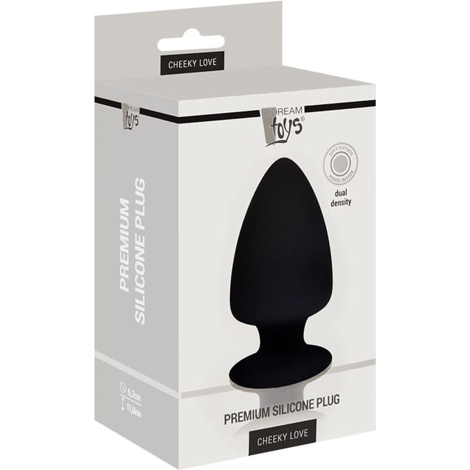 Klassieke Buttplug met Vlakke Basis en Zuignap - M