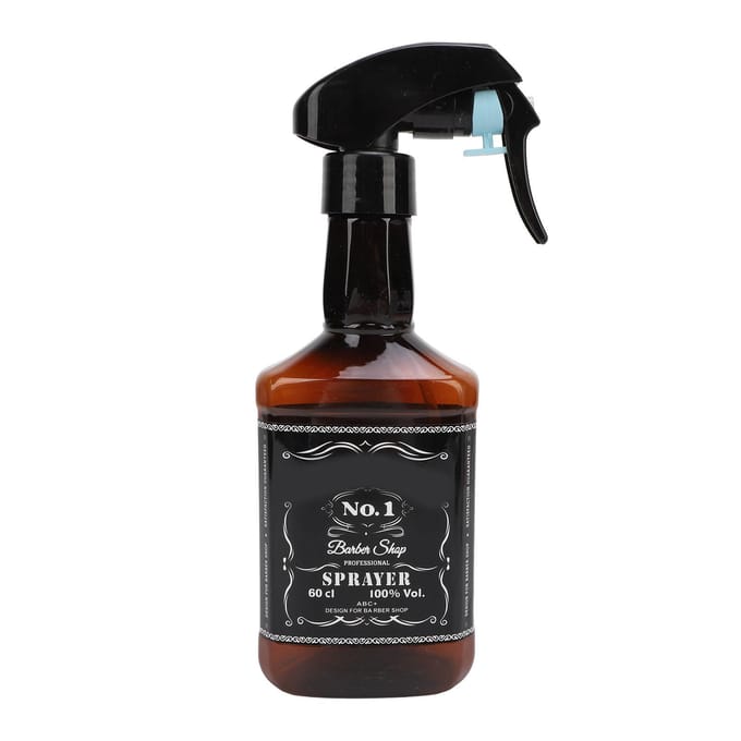 2 stuks Barberspuitfles 600 ml Verstelbare Spray Opbergcontainer Salon Spuitfles voor black
