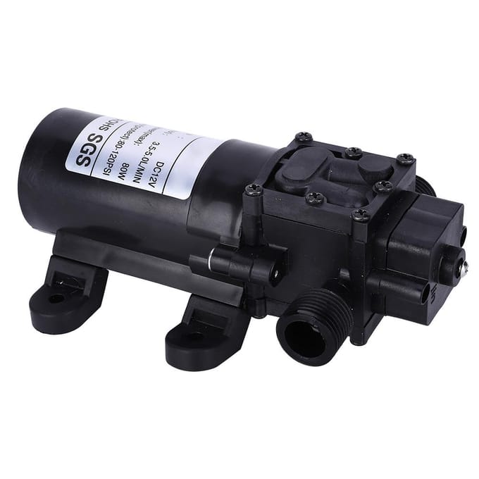 Terugslag Membraanpomp Mini Zelfaanzuigend DC12V FL3210H80W 12in Rechter Wateruitlaat