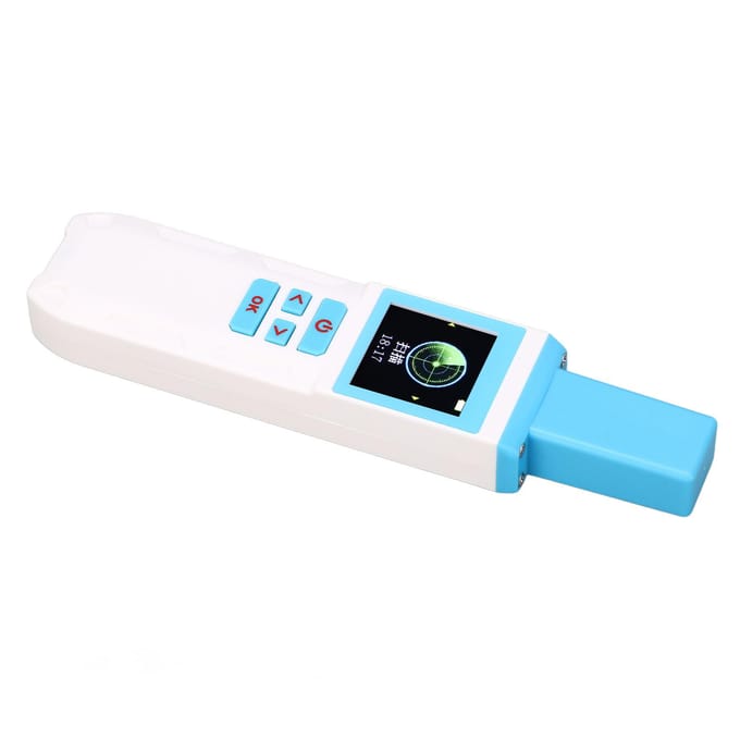 Scanner de Puce pour Animaux de Compagnie Portable RFID Animal Bétail Puce ID Étiquette de Données Lecteur pour ISO 1178411785 blue