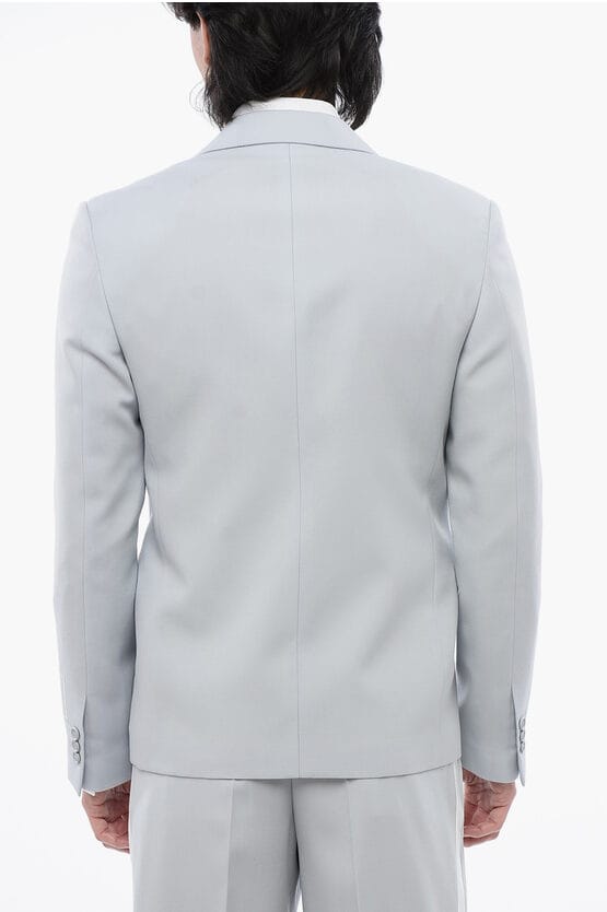 Relax Fit Blazer met klepzakken in lichtblauw