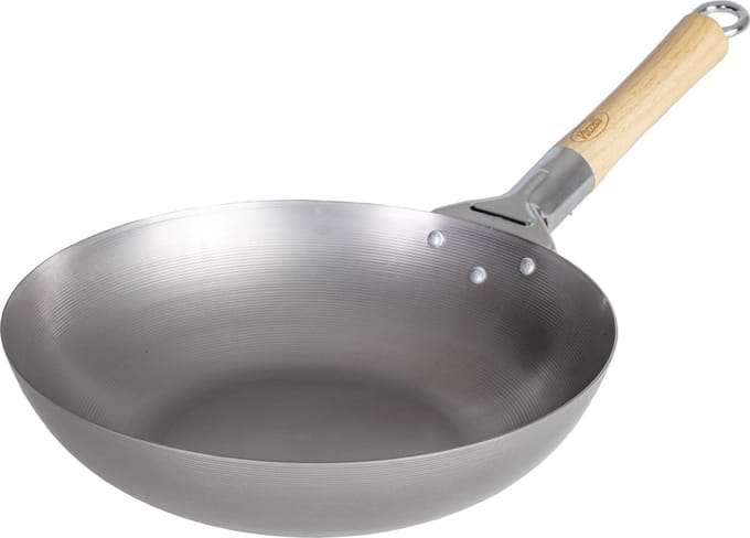Wokpan Voccelli - Plaatstaal - ø 30 cm - zonder anti-aanbaklaag