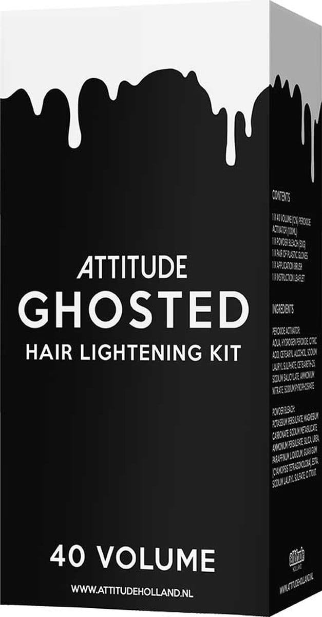 Attitude Hair Dye - Ghosted 40 Volume KIT (12%) Haarbleekmiddel KIT - Haarverf blond - Wit